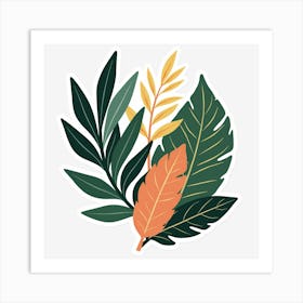 Tropical Leaves Art Print