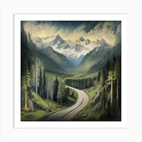 Road To Switzerland Art Print