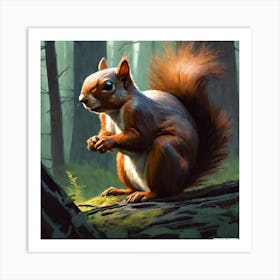 Red Squirrel 5 Art Print