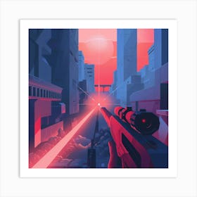 Futuristic City 5 Art Print