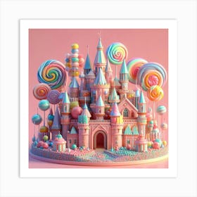 Lollipop Castle 1 Art Print