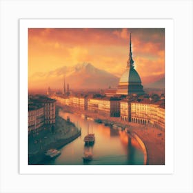 Mole Antonelliana Turin 1890 2 Art Print