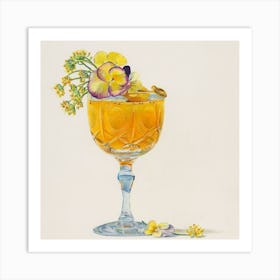 Cocktail In A Glass Art Print