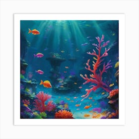 Under The Sea 3 Art Print