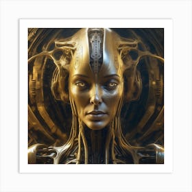 Futuristic Woman 40 Art Print