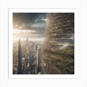 Futuristic Cityscape 37 Art Print