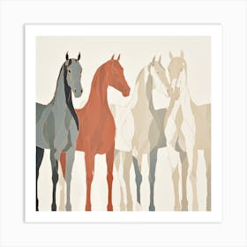 Abstract Equines Collection 76 Art Print