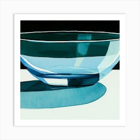 Blue Bowl Art Print