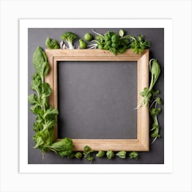 Frame Of Greens 1 Art Print