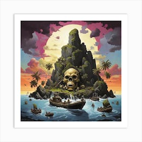 Island Of Skulls Art Print