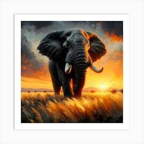 Wild Animal Illustration 158 Art Print