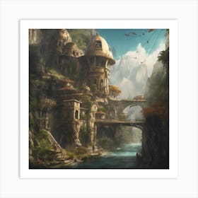 Fantasy City 53 Art Print