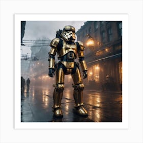 Steampunk Stormtrooper Art Print