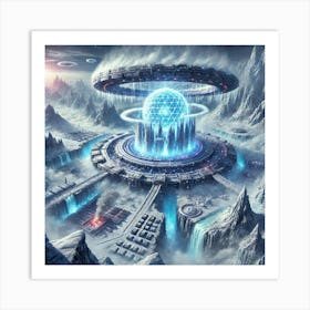 Glacial Cataclysm Array Art Print