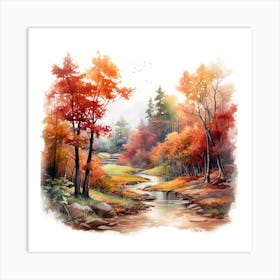 Autumn Forest 5 Art Print