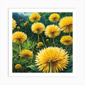 Meadow's Fairytale: Dandelion Fantasy Art Print