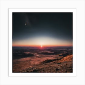 Sunset In The Desert 13 Art Print