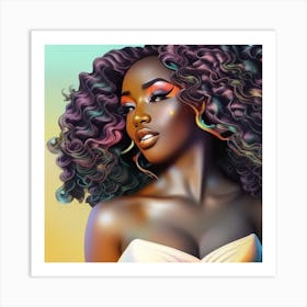 From Melanin, With Love - Flirty Art Print