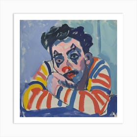 Sad Clown 2 Art Print