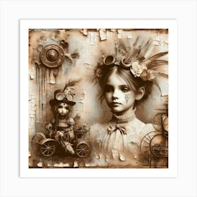 Steampunk Girl 13 Art Print