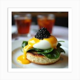 Egg Benedict With Caviar 1 Art Print