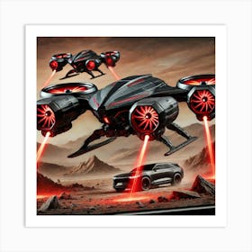 A Detailed View Of The Corrosive Plasma Drones Art Print