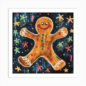 Gingerbread Man 4 Art Print