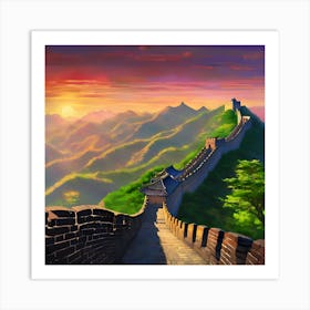 Great Wall Of China 1 Art Print