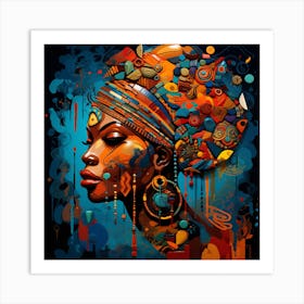 African Woman Art Print