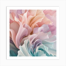 Abstract Flower Painting 1 Art Print