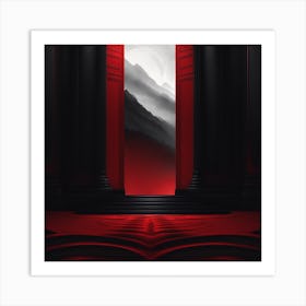 Red Door Art Print