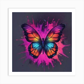 Colorful Butterfly 149 Art Print