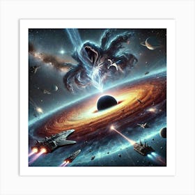 Exulon Singularity Blast Converted Art Print