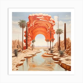 Archway To The Desert Art Print