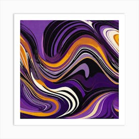 Purple milky way Art Print