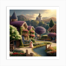 Cinderella'S Village Art Print