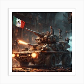 Mexican Tank Art Print