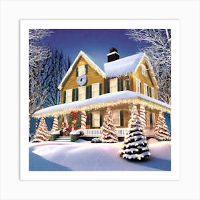 Christmas House 8 Art Print