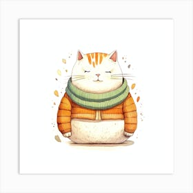 Cute Cat Art Print
