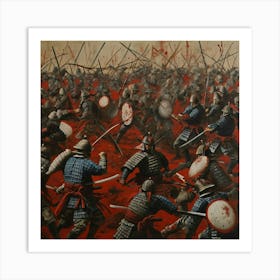 Samurai Battle 7 Art Print