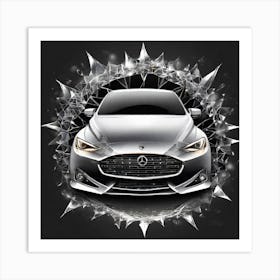 Car In A Glass Art Print