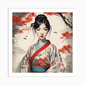 Asian Girl 6 Art Print