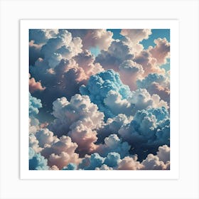 Abstract Clouds 4 Art Print