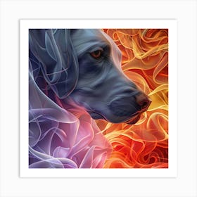 Fire Dog 1 Art Print