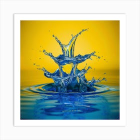 Water Splash Art Print