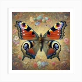 Peacock Butterfly 2 Art Print