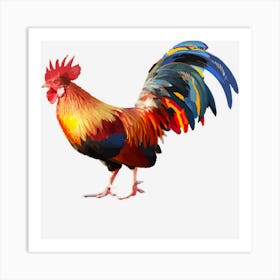 Rooster Country Decor Chicken Gallo Gifts Rooster Art Print