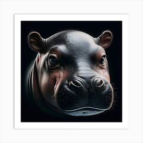 Hippo Art Print