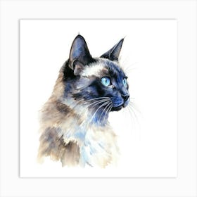 Ukrainian Bakhuis Cat Portrait 2 Art Print