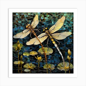 Dragonflies 51 Art Print